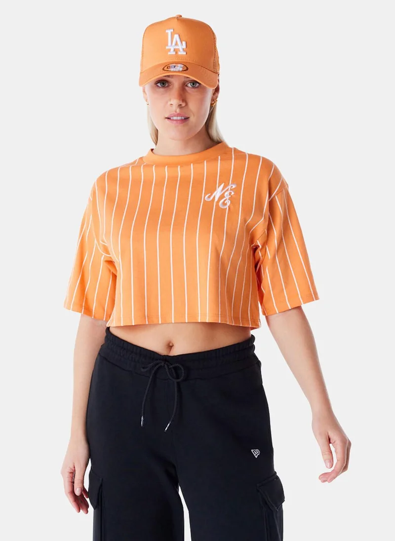 NEW ERA Women's Pinstripe Crop Top