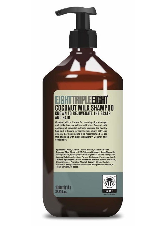 Eight Triple Eight Eight Triple Coconut Milk Shampoo, 1 kg - Image 1