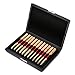 Dilwe Reed Box Storage, Wood + PU Leather Oboe Reeds Case Storage Box Oboe Upgrade Spare Accessory(12pcs) - Image 2