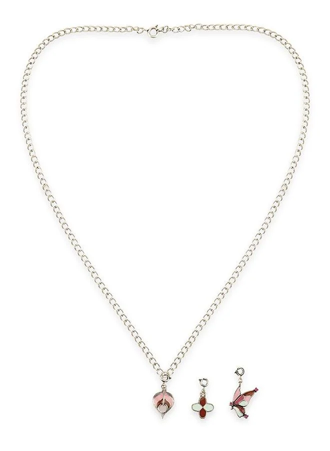 فويلا Beautiful Enameled Charms Pendant with Bracelet