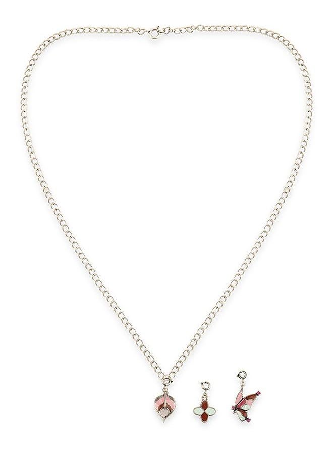 VOYLLA Beautiful Enameled Charms Pendant with Bracelet  - Image 4