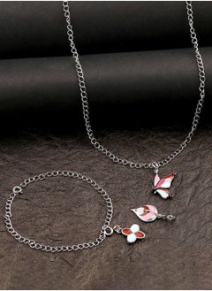 VOYLLA Beautiful Enameled Charms Pendant with Bracelet  - Image 1