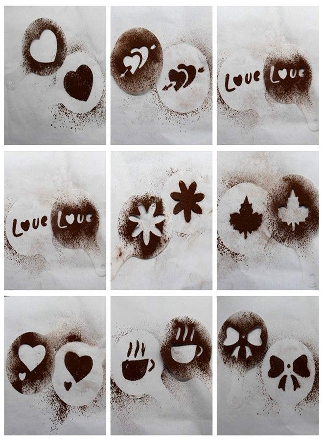 CKANDAY 40 Pcs Coffee Decorating Stencils, 3 Pack Foam Latte Art Barista Template for Decorating Oatmeal Cupcake Cake Cappuccino Hot Chocolate for Adult Kids Children Christmas Thanksgiving Day - Image 5