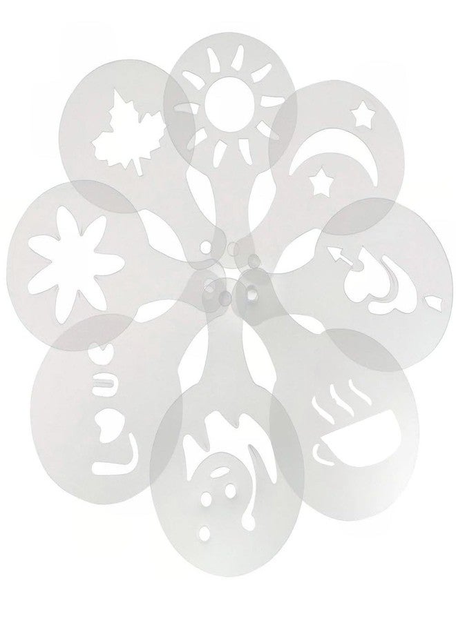 CKANDAY 40 Pcs Coffee Decorating Stencils, 3 Pack Foam Latte Art Barista Template for Decorating Oatmeal Cupcake Cake Cappuccino Hot Chocolate for Adult Kids Children Christmas Thanksgiving Day - Image 3