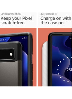 سبايجن Tough Armor for Google Pixel 6 Case cover with Extreme Impact Foam - Gunmetal  - Image 2