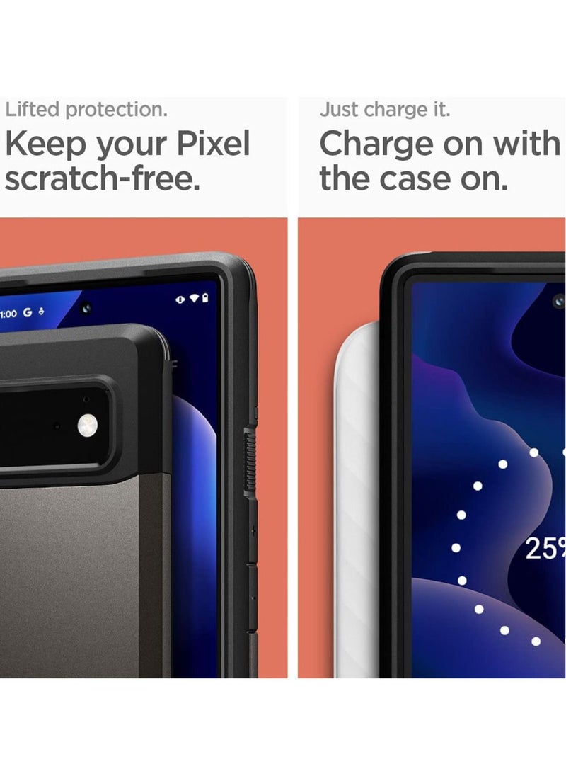 سبايجن - Tough Armor for Google Pixel 6 Case cover with Extreme Impact Foam - Gunmetal - Image 1