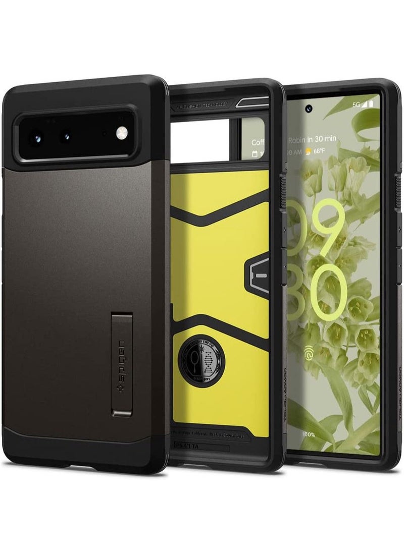 سبايجن - Tough Armor for Google Pixel 6 Case cover with Extreme Impact Foam - Gunmetal - Image 1