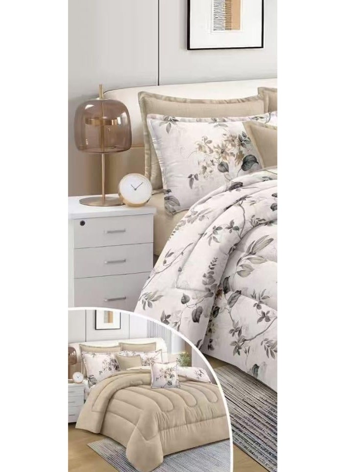 Red Rose Luxurious royal double bedspread with an exclusive floral design and attractive colors to suit your room decor, size 240*260 cm - Image 2