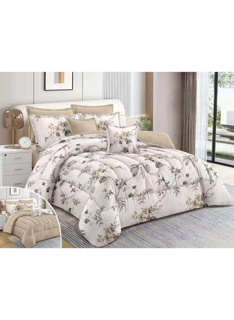 Red Rose Luxurious royal double bedspread with an exclusive floral design and attractive colors to suit your room decor, size 240*260 cm - Image 1