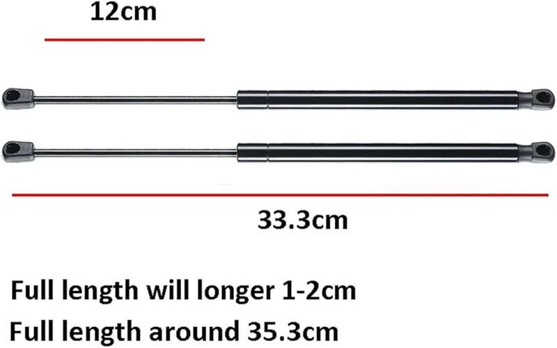 2PCS Black Front Hood Lift Support Gas Spring Shocks Struts For Ford Explorer 2002 2010 - Image 3