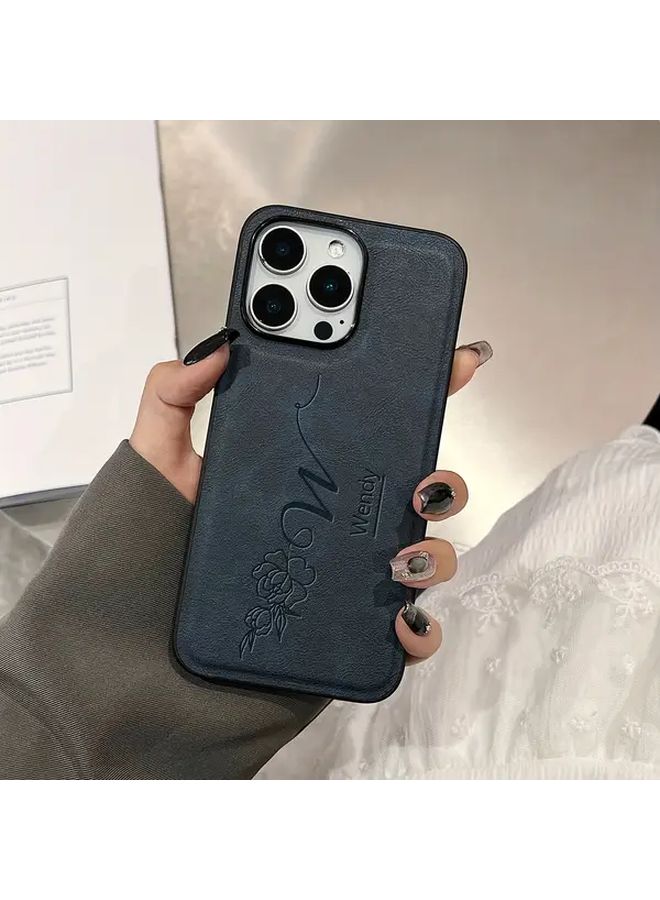 حافظة هاتف بلون أزرق من الجلد الصناعي مخصصة لهاتف iPhone 11 Pro - Image 3