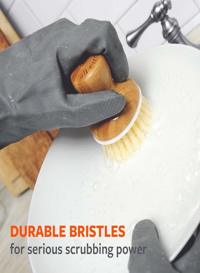 Full Circle Bubble Up, Brush + Dispenser, Gray - Image 5