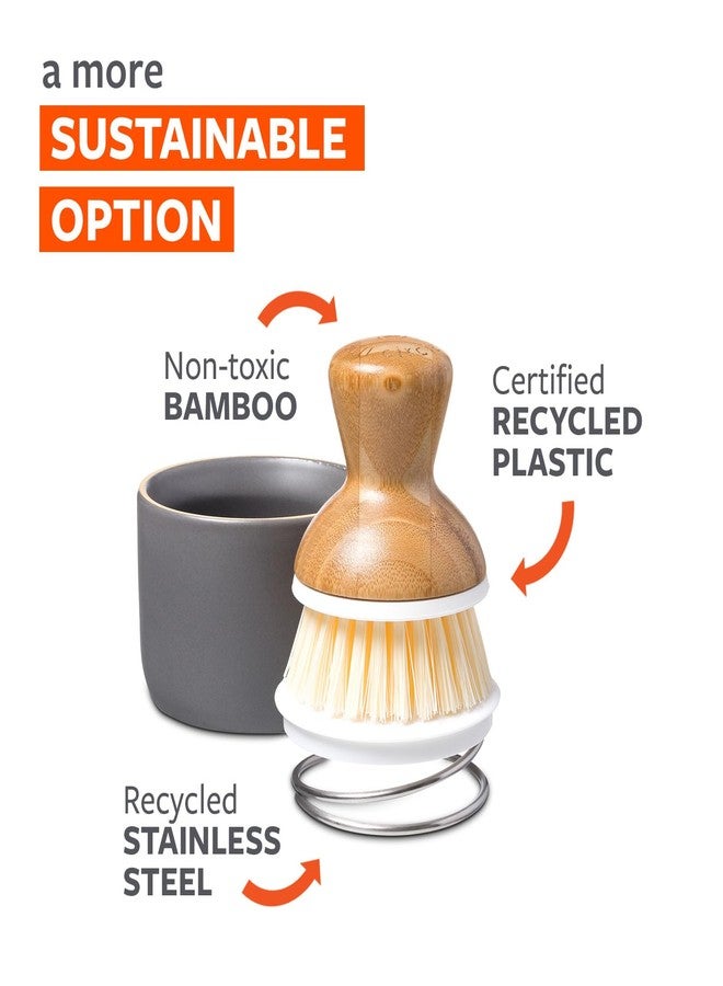 Full Circle Bubble Up, Brush + Dispenser, Gray - Image 2