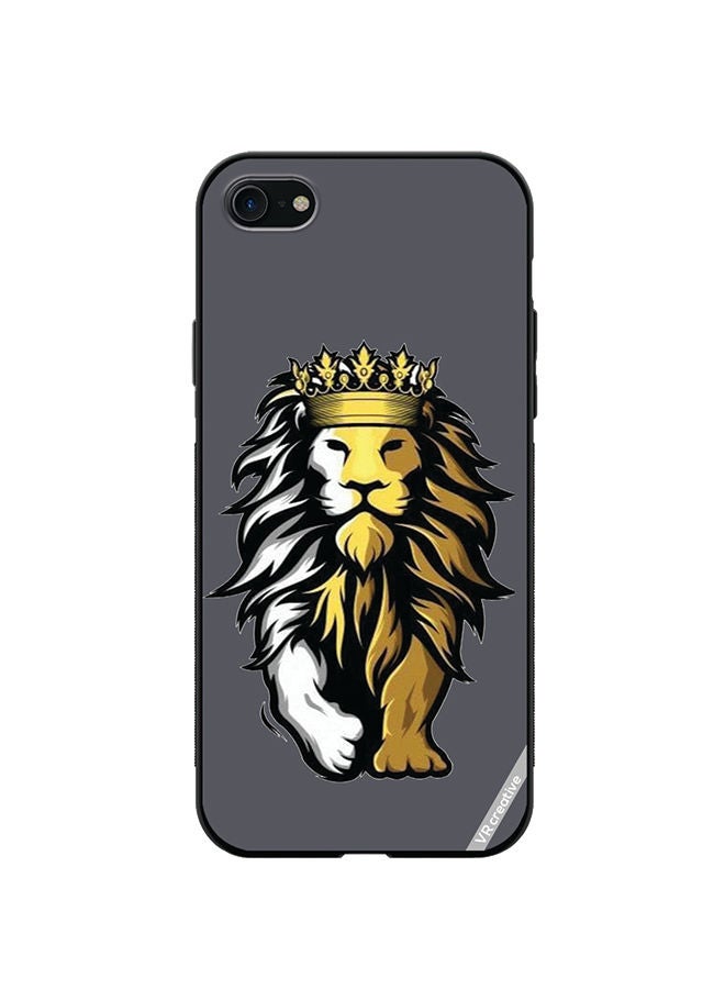 VR CREATIVE Protective Case Cover For Apple iPhone SE (2022) Lion Design Multicolour - Image 1