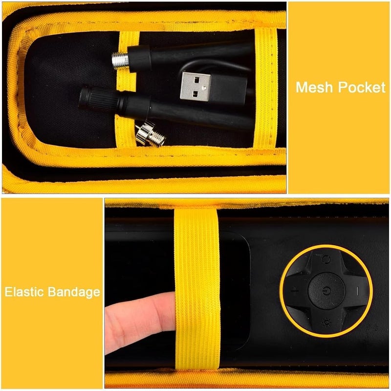 PSofcake Case Compatible with Fanttik X8 for APEX/APEX EV Tire Inflator Portable Air Compressor. Storage Holder for Airmoto for Hafuloky for ILTIDE for Woowind for Prilotte Air Pump (Box Only) - Yellow - Image 4