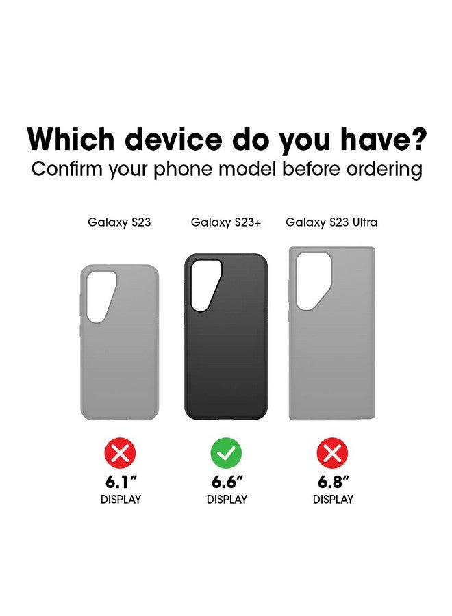 أوتربوكس جراب OtterBox Commuter Series لهاتف Galaxy S23+ - أسود، نحيف ومتين، مناسب للجيب، مع حماية للمنافذ - Image 1