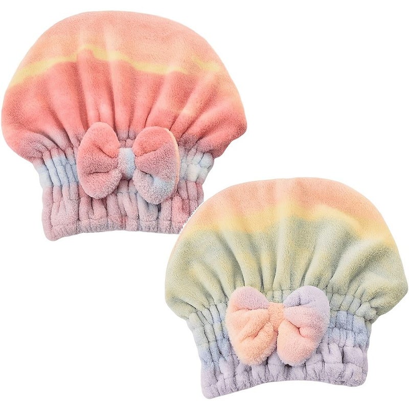 Microfiber Super Absorbent Hair Towel Pair Quick Drying Gentle Noon - Image 3