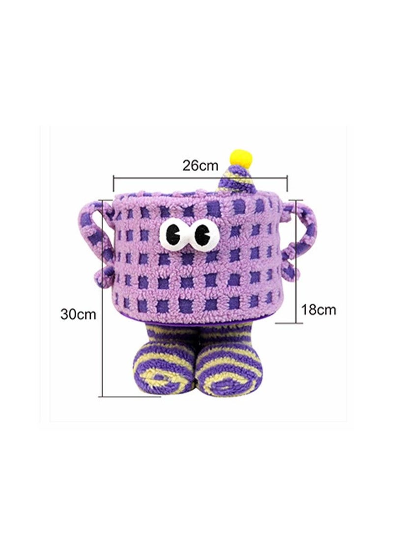 Storage Basket ,Storage Basket for Organizing,Woven Baskets for Storage，- Organizer for Toys, Snacks, Cosmetics, and Home Miscellany （purple） - Image 1