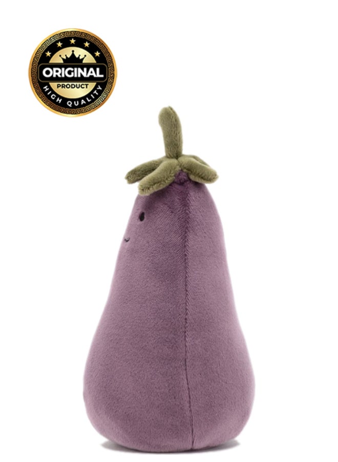 Jellycat دميّة أميزيبلز باذنجان - لعبة محشوة ناعمة بأرجل كوردية، هدية عيد الحب لطيفة للأطفال والبالغين، مجموعة جليكات، 16 سم - Image 1
