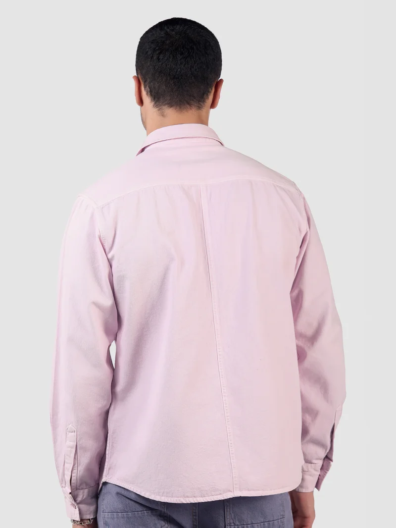 Beyoung Lilac Dual Over Dyed Patch Pocket Shirt