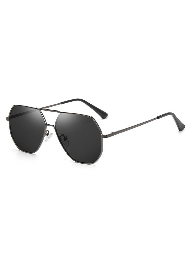 HDCRAFTER Men's Polarized UV400 Metal Frame Sunglasses - Image 1