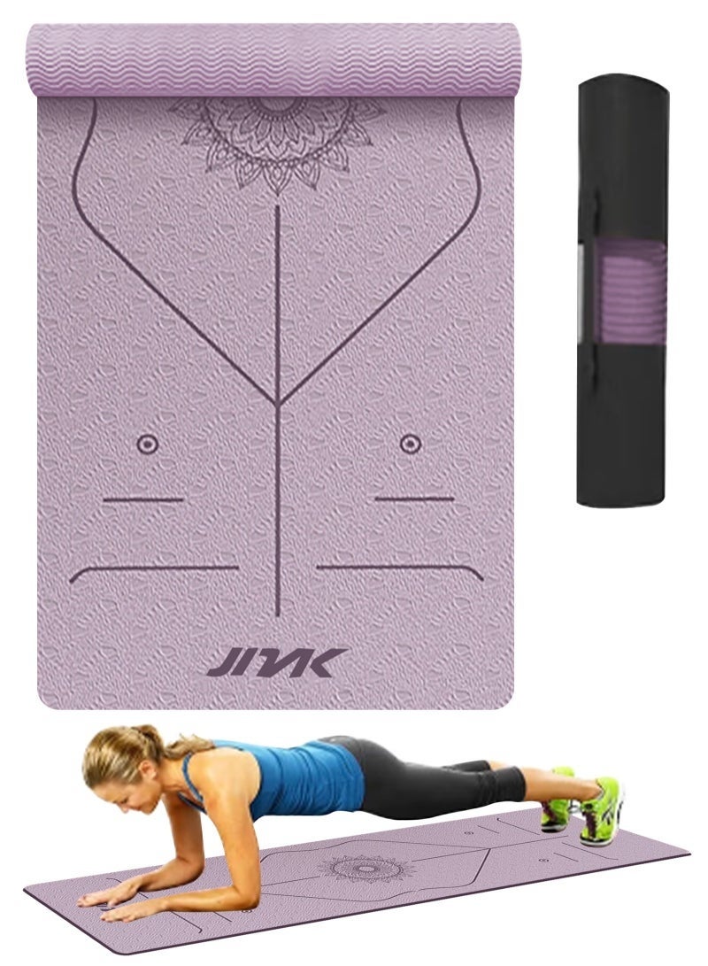 كيلا سجادة يوجا للنساء والرجال، سجادة تمارين طويلة وواسعة للغاية (72 بوصة × 24 بوصة)، سجادة تمارين كبيرة غير قابلة للانزلاق لليوجا والبيلاتس واللياقة البدنية وتمارين القدمين حافي القدمين واستوديو صالة الألعاب الرياضية المنزلية - Image 1