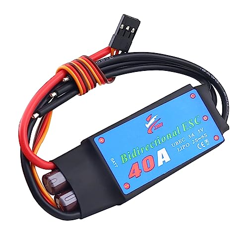 SoloGood ZMR 40A Bidirectional Brushless 26S UBEC 3A 5V ESC for Remote Control Car Pneumatic Underwater Propeller - Image 1