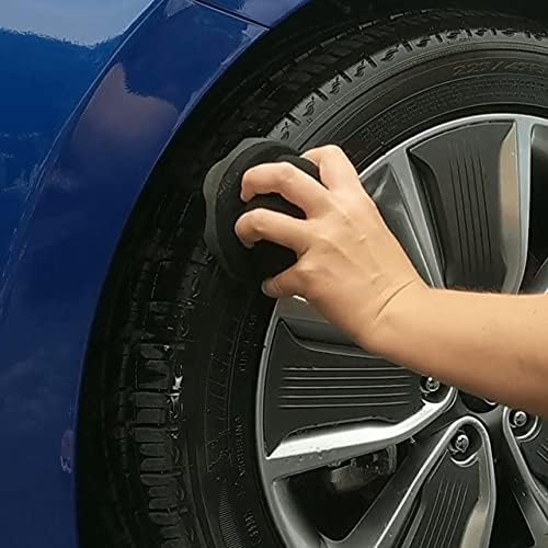 IPELY 6 Pack Large Tire Shine Applicator Pad, Durable and Reusable Hex-Grip Tire Dressing Applicator Pad for Applying Tire Shine - Image 5