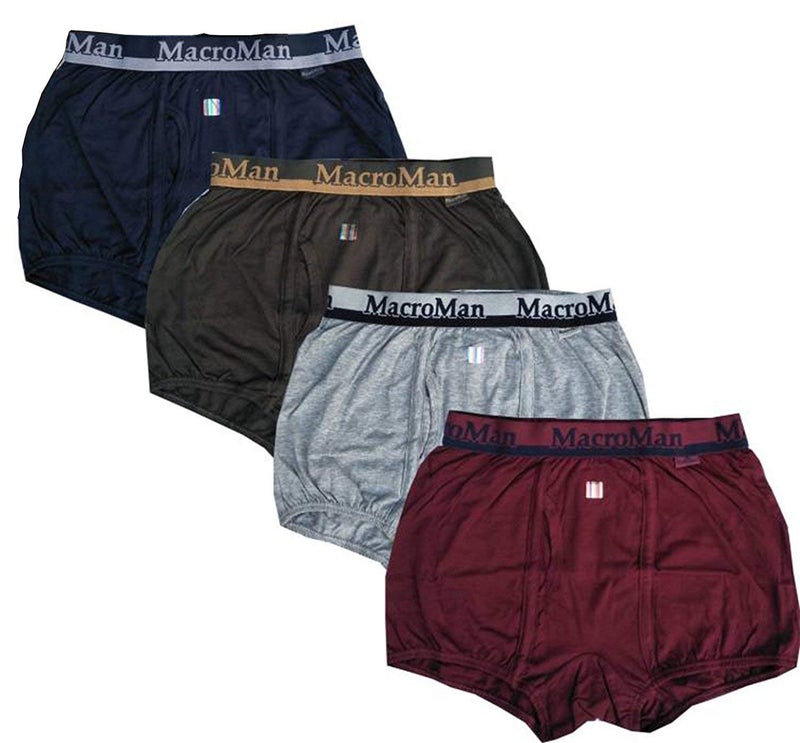 MacroMan Men's Cotton Open End Boxer Brief (Pack of 4) (M512-90-4_Multi-Coloured_Large) - Image 2