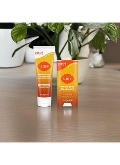 Lume Lume Whole Body Deodorant - Invisible Cream Tube and Solid Stick - 72 Hour Odor Control - Aluminum Free, Baking Soda Free, Skin Safe - 3.0 Ounce 2.6 Ounce Bundle (Toasted Coconut)  - Image 5