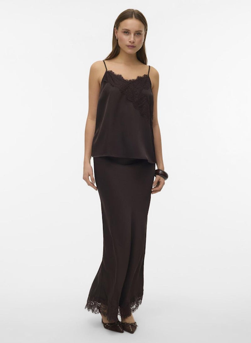 VERO MODA تنورة ماكسي من Vmjulia مزينة بالدانتيل - Image 1