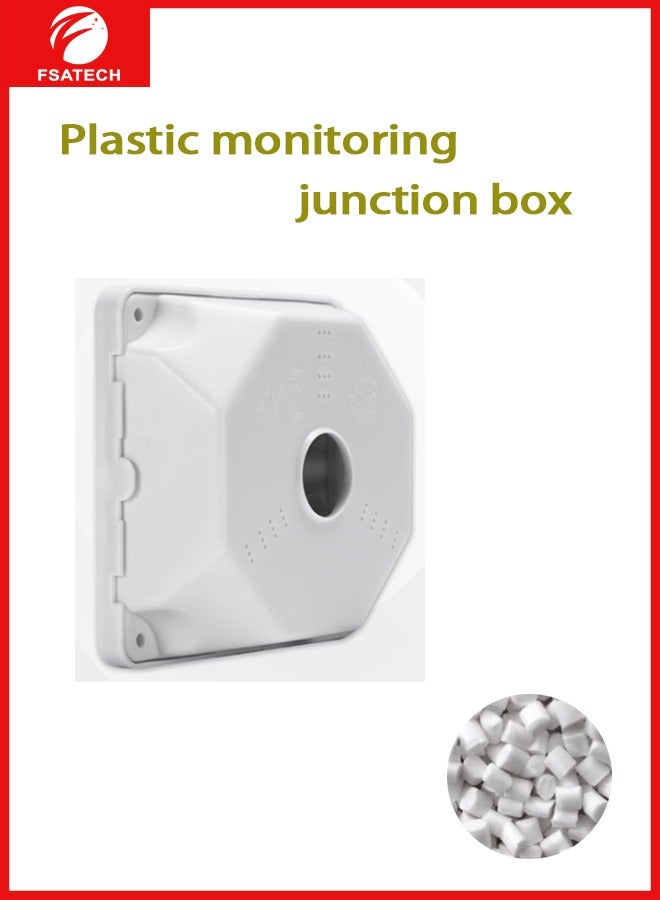 FSATECH Monitoring junction box 128*128*52 mm, plastic, GE engineering shell sealed DIY terminal junction box, one piece, white - Image 4