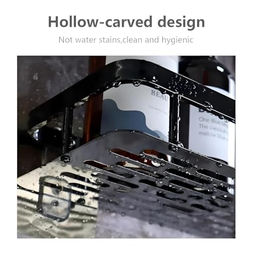 HOMENU Bathroom Organiser Without Drill Bathroom Shelves & Accessories Bathroom Organiser Self Adhesive Bathroom Shelf Bathroom Racks and Shelves Stand(Pack of 1) - Image 4