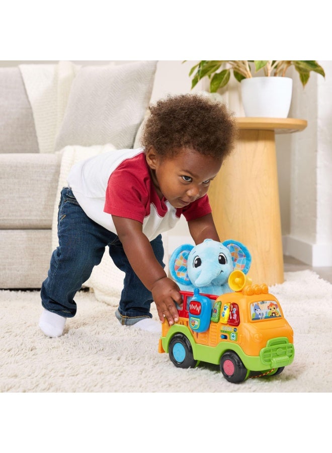 VTech Learn and Rescue Elephant Truck, Pull Toy with Plush Elephant - Image 5