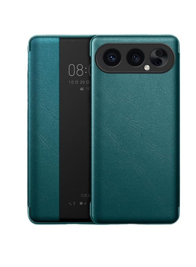 general Flip Smart Leather Case Compatible with Honor 500 Pro 5G, Clear View Window Magnetic Slim Shockproof Protective Cover for Honor 500 Pro - Image 1