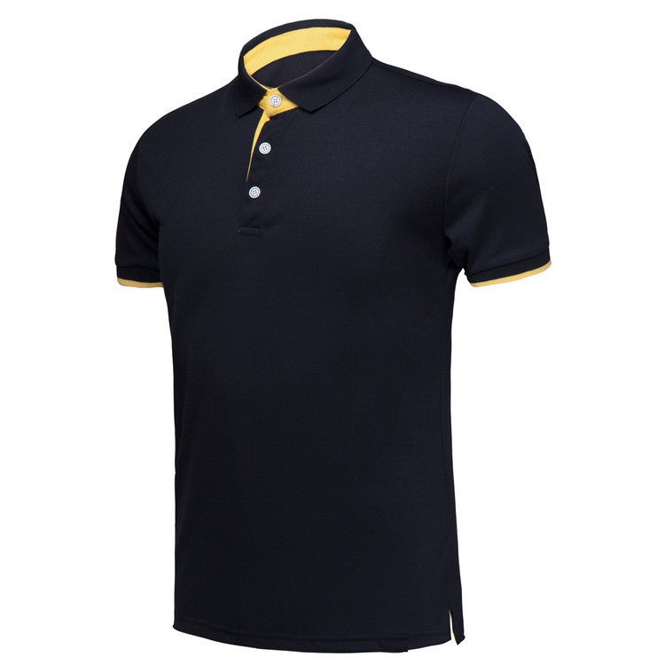New Summer Polo Shirt Work Clothes Solid Color Lapel Cycling Sports Sweat-Wicking Breathable - Image 4