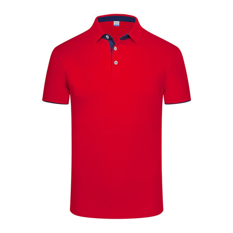New Summer Polo Shirt Work Clothes Solid Color Lapel Cycling Sports Sweat-Wicking Breathable - Image 5