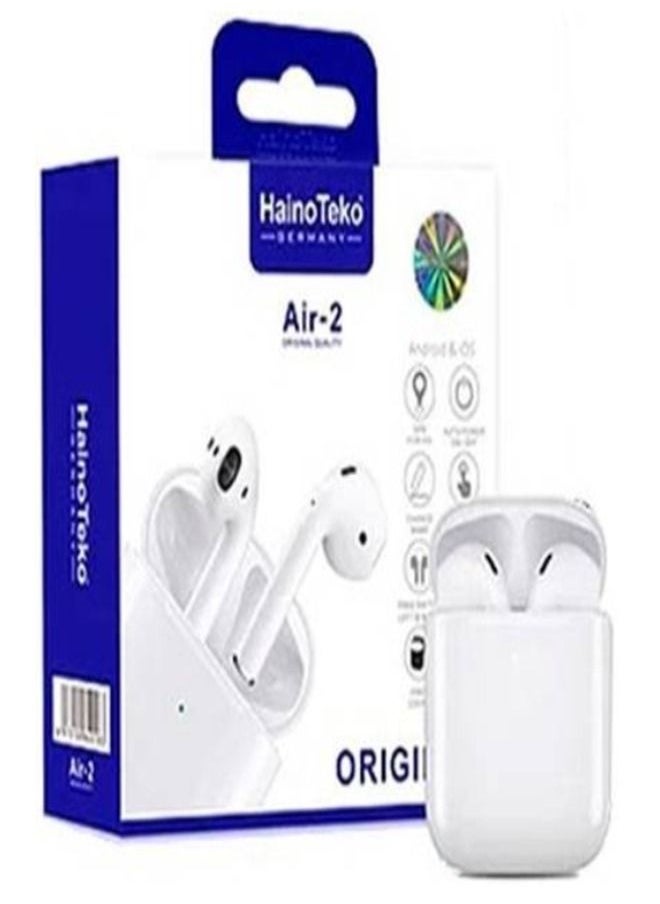 Haino Teko - Air 2 Wireless Bluetooth With Charging Case White (Haino Teko Germany) - Image 1