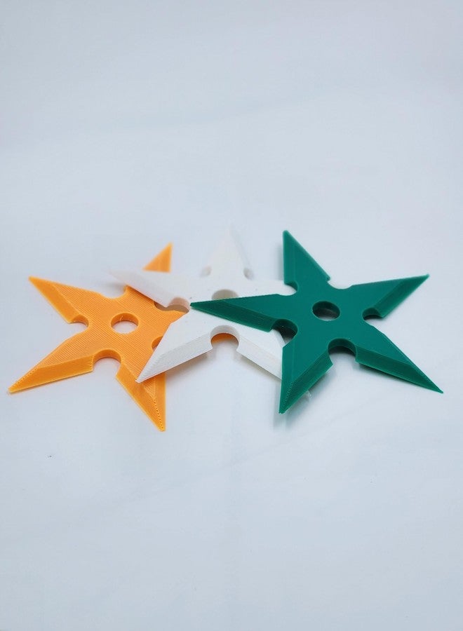 Cubix3D 3D Printed Star Throwing Toy Set of 3 | Colorful Pretend Play Game Props for Kids | Harmless Plastic Accessory for Gamers & Cosplay - Image 1