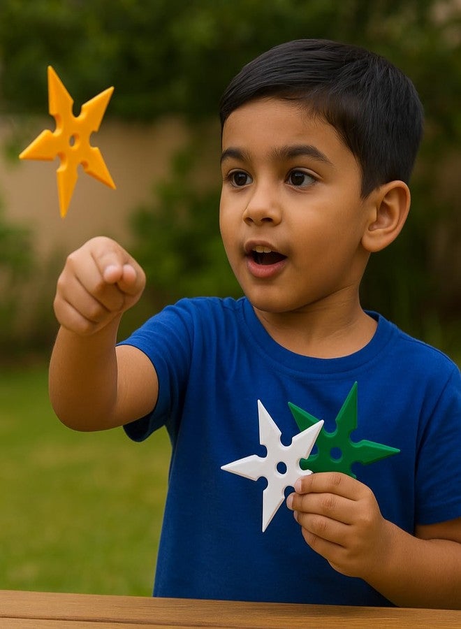 Cubix3D 3D Printed Star Throwing Toy Set of 3 | Colorful Pretend Play Game Props for Kids | Harmless Plastic Accessory for Gamers & Cosplay - Image 3