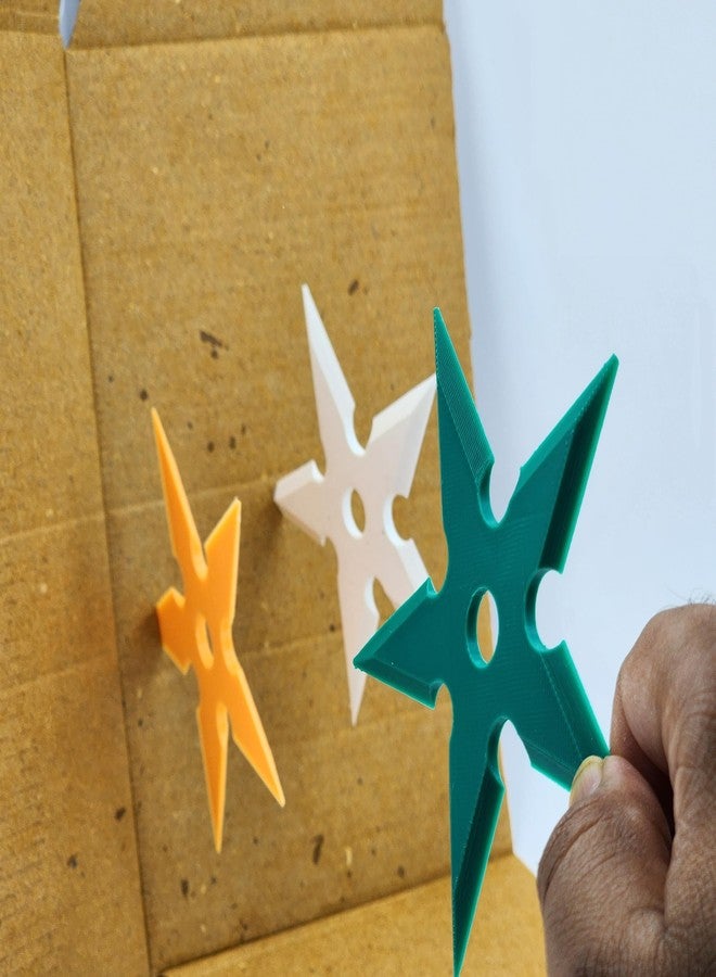 Cubix3D 3D Printed Star Throwing Toy Set of 3 | Colorful Pretend Play Game Props for Kids | Harmless Plastic Accessory for Gamers & Cosplay - Image 5