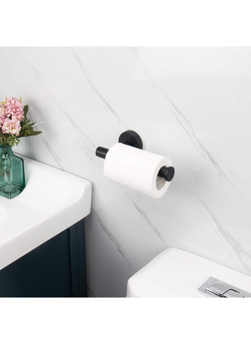 NearMoon NearMoon Bathroom Toilet Paper Holder  Premium SUS304 Stainless Steel Rustproof Wall Mounted Toilet Roll Holder for Bathroom  Kitchen  Washroom (1 Pack  Matte Black)  - Image 3