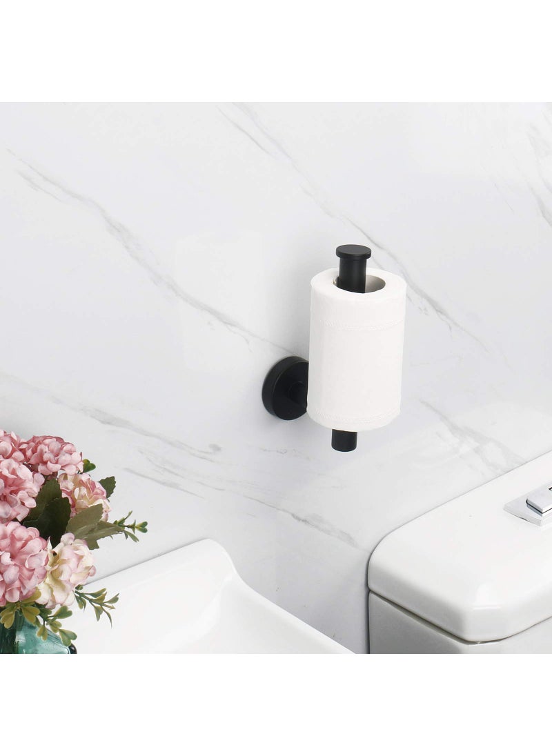 NearMoon NearMoon Bathroom Toilet Paper Holder  Premium SUS304 Stainless Steel Rustproof Wall Mounted Toilet Roll Holder for Bathroom  Kitchen  Washroom (1 Pack  Matte Black)  - Image 4
