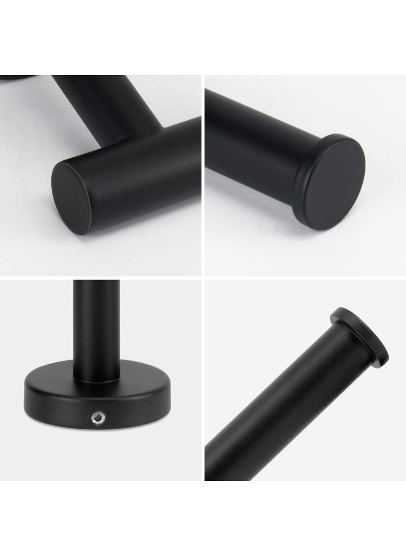 NearMoon NearMoon Bathroom Toilet Paper Holder  Premium SUS304 Stainless Steel Rustproof Wall Mounted Toilet Roll Holder for Bathroom  Kitchen  Washroom (1 Pack  Matte Black)  - Image 5