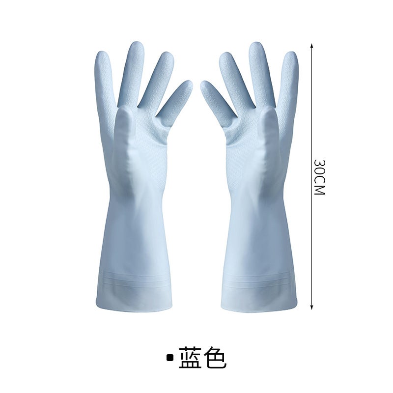 Thick Durable Kitchen Cleaning Gloves Blue Blue