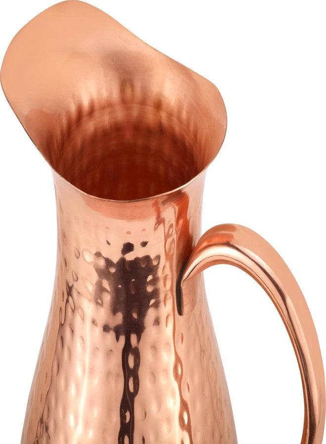 Kitchen Science Large Pure Copper Pitcher 70 oz (2000 ml) with 2 Stylish Tumblers – Ayurvedic Copper Water Jug Set, 100% Pure Copper Vessel, Durable, Leak-Resistant & Premium Finish - Image 3