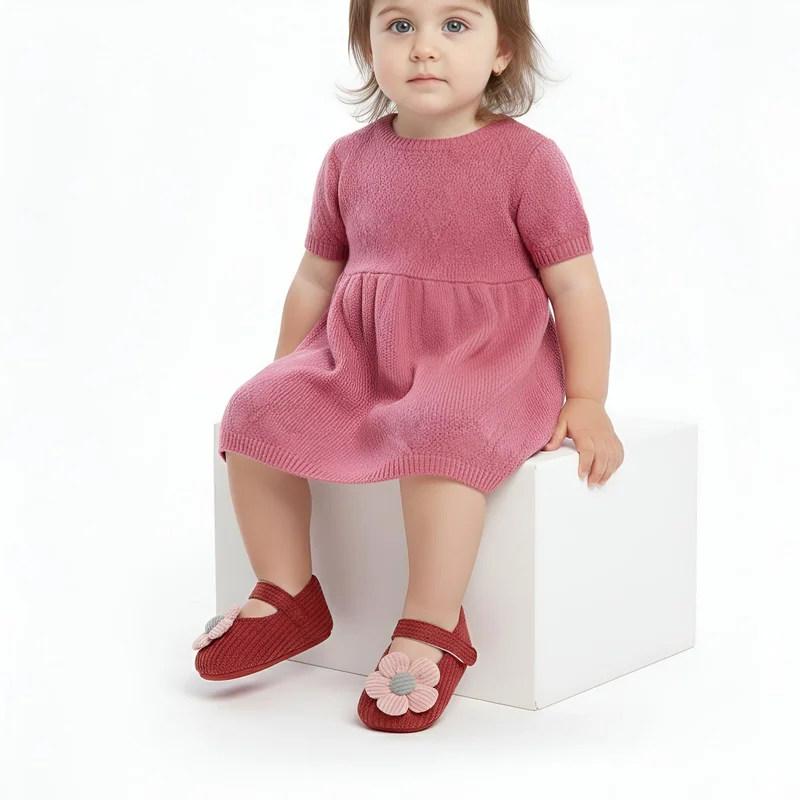 بمبىمىشى أحذية بامبيميسي للأطفال - راحة وأناقة للخطوات الصغيرة، باللون الأحمر