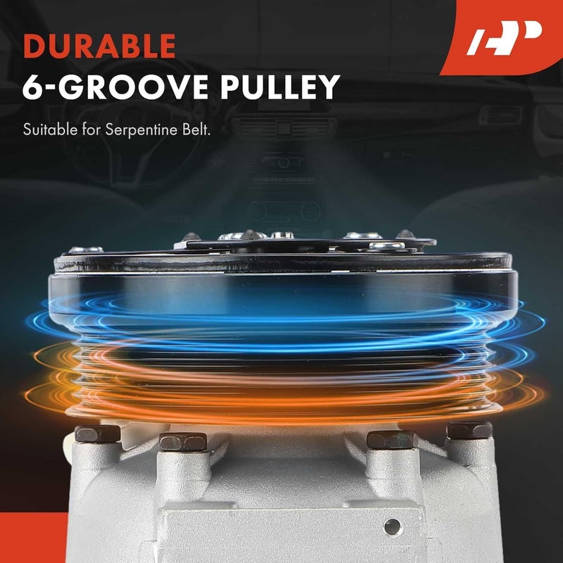 A-Premium AC Compressor with Clutch for Chevrolet Aveo 2014-2016 - Image 4