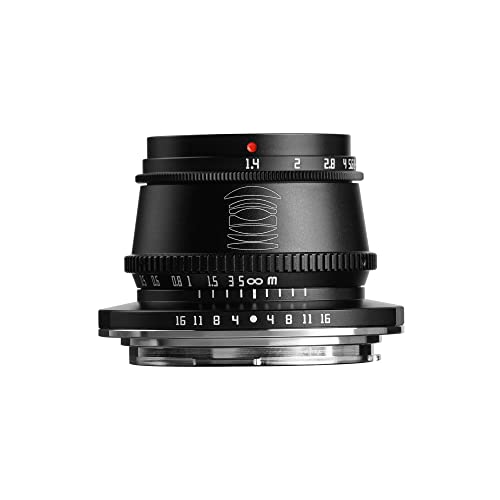 TTArtisan 35mm F1.4 APS-C Manual Focus Lens Compatible with Canon RF Mount Cameras R7, R10 APS-C Model EOS R, RP, R5, R6 (Black) - Image 5
