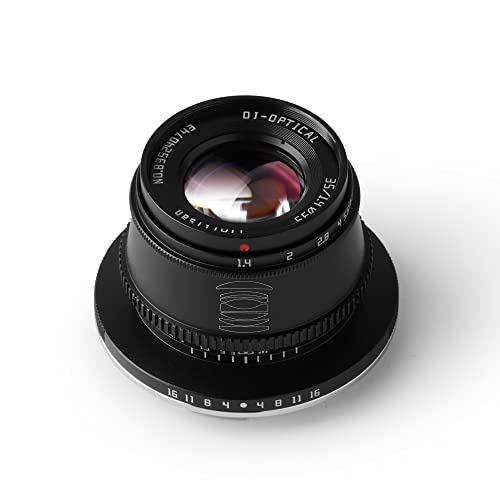 TTArtisan 35mm F1.4 APS-C Manual Focus Lens Compatible with Canon RF Mount Cameras R7, R10 APS-C Model EOS R, RP, R5, R6 (Black) - Image 2